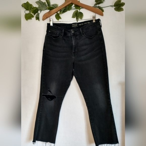 Levi's Strauss Signature High Rise Ankle Slim Size 32 Size 14 - Picture 2 of 10